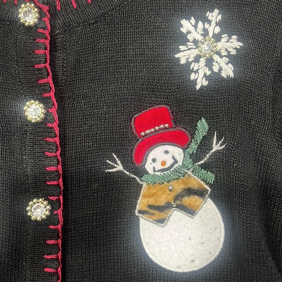 Vintage Snowman Christmas Sweater - Picture 4 of 5